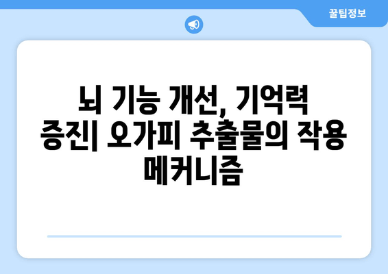 오가피 추출물, 치매 예방 효과 입증! | 임상 연구 결과, 효능과 메커니즘 분석