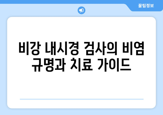 비강 내시경 검사의 비염 규명과 치료 가이드