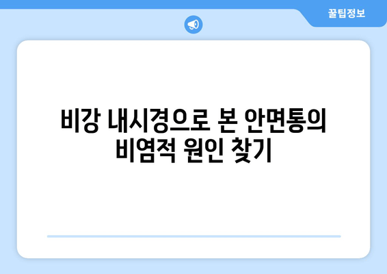 비강 내시경으로 본 안면통의 비염적 원인 찾기