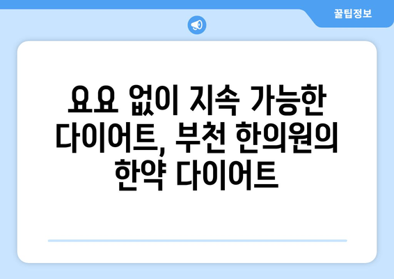 부천 한의원의 한약 다이어트 원리| 건강하게 살 빼는 비법 | 다이어트 한약, 체질별 맞춤, 부천 한의원