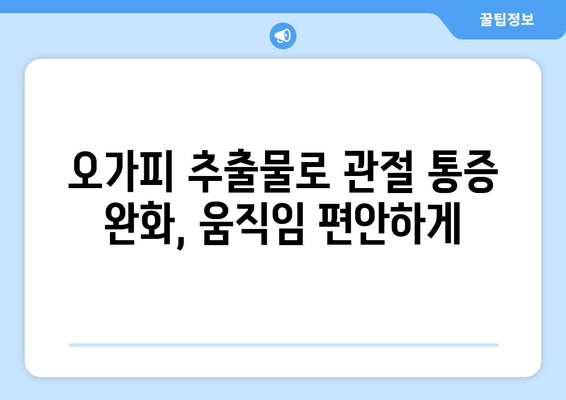 오가피 추출물의 항염증 효과| 관절통 완화를 위한 자연의 솔루션 | 오가피, 관절염, 통증 완화, 건강 팁