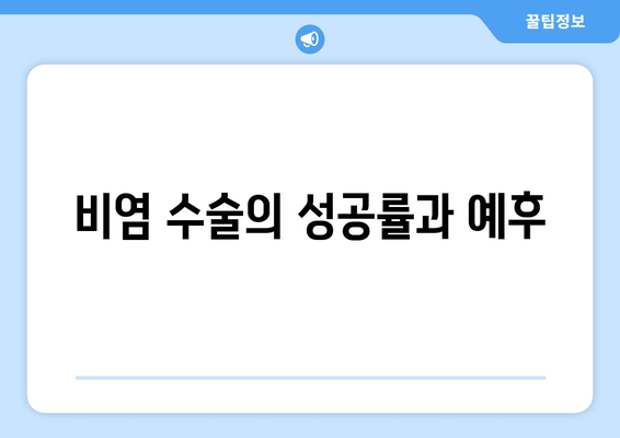 비염 수술의 성공률과 예후