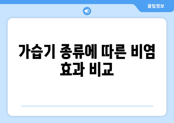 가습기 종류에 따른 비염 효과 비교