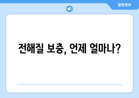 전해질 보충, 언제 얼마나?