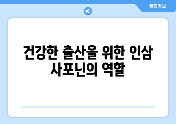 인삼 사포닌과 임신 준비| 건강한 출산을 위한 맞춤 가이드 | 인삼, 사포닌, 임신, 건강, 출산, 영양