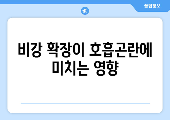 비강 확장이 호흡곤란에 미치는 영향