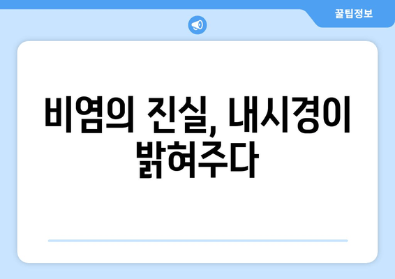 비염의 진실, 내시경이 밝혀주다