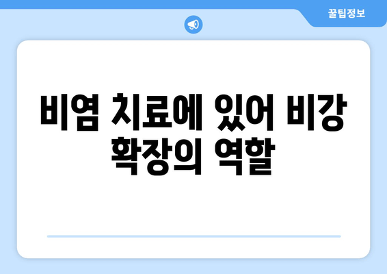 비염 치료에 있어 비강 확장의 역할