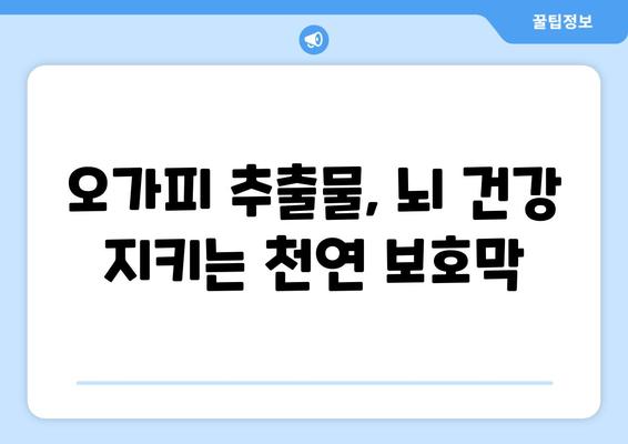 오가피 추출물의 신경 보호 효과| 신경 손상 예방을 위한 과학적 근거 | 오가피, 신경 보호, 신경 손상, 천연 추출물, 건강