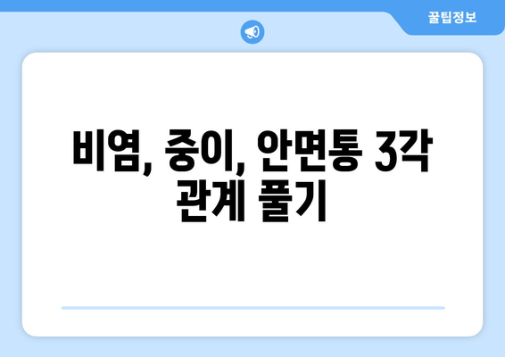 비염, 중이, 안면통 3각 관계 풀기