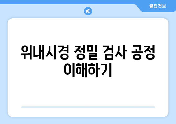 위내시경 정밀 검사 공정 이해하기