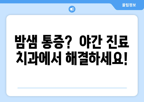 야간 진료 가능한 치과 찾기| 지역별 명단 & 가이드 | 밤샘 진료, 응급 치과, 주말 진료