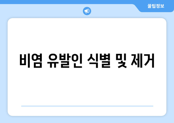 비염 유발인 식별 및 제거