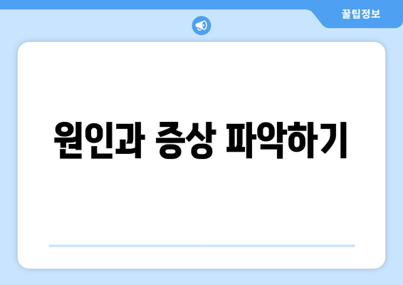 원인과 증상 파악하기