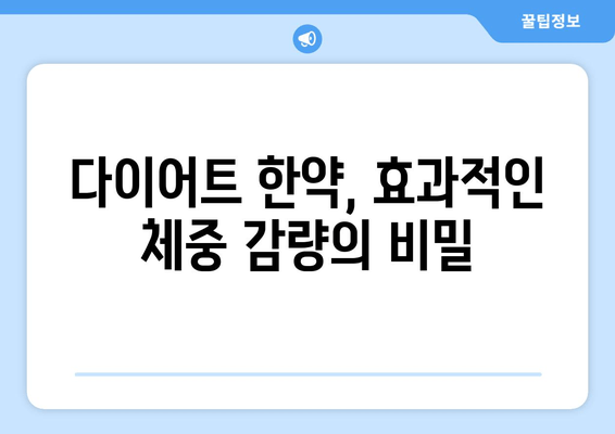 다이어트 한약으로 효과적인 살빼기| 전문가가 알려주는 성공 비법 | 다이어트, 한약, 체중 감량, 효과적인 살빼기