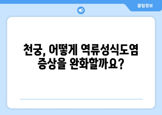 천궁, 역류성식도염 완화에 효과적인 한약? | 천궁 효능, 역류성식도염 증상 완화, 한약 처방