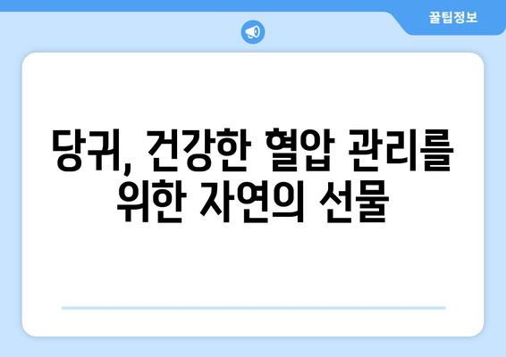 당귀의 효능| 혈압 조절과 심혈관 건강을 위한 허브 | 당귀, 혈압, 심혈관 건강, 건강 정보, 허브