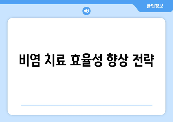 비염 치료 효율성 향상 전략