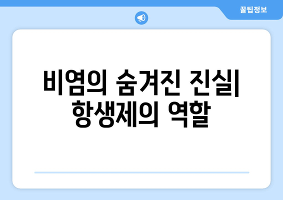 비염의 숨겨진 진실| 항생제의 역할