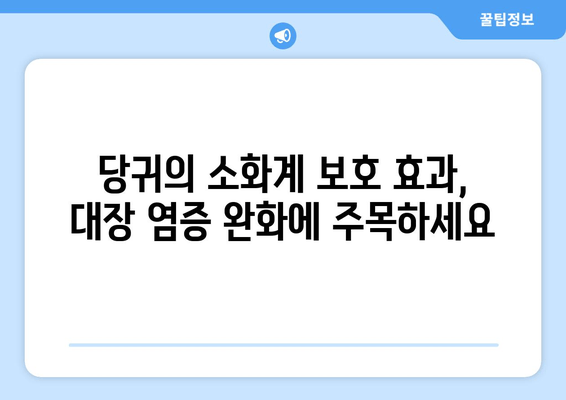 당귀| 대장 염증성 질환 증상 완화에 도움이 되는 소화계 보호제 | 건강, 소화기 건강, 자연 치유