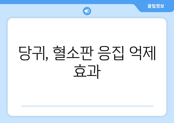 당귀의 놀라운 효능| 혈소판 응집 억제 및 혈전 예방 효과 | 항응고제, 건강, 천연