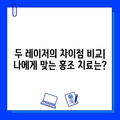 홍조 치료 혁신| 브이빔 레이저 vs 시너지 | 비교 분석 & 효과적인 선택 가이드