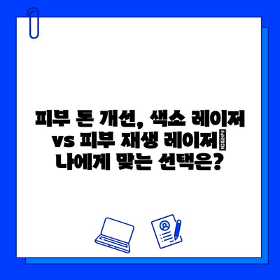 피부 톤 개선, 색소 레이저 vs 피부 재생 레이저| 나에게 맞는 선택은? | 피부 톤, 레이저 시술, 피부과, 잡티, 기미, 주근깨, 톤업