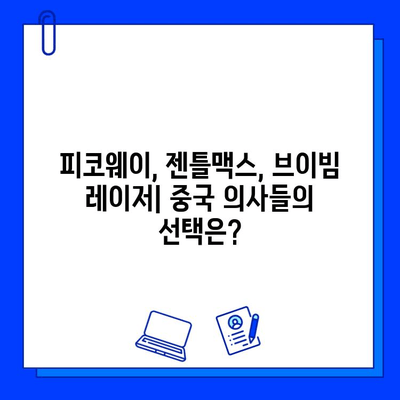 피코웨이, 젠틀맥스, 브이빔 레이저| 중국 의사 후기 분석 | 피부과 시술, 레이저 치료, 사용 후기, 효과 비교