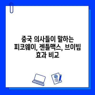 피코웨이, 젠틀맥스, 브이빔 레이저| 중국 의사 후기 분석 | 피부과 시술, 레이저 치료, 사용 후기, 효과 비교