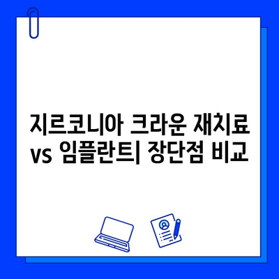 뿌리 충치 치료| 지르코니아 크라운 재치료 vs 임플란트 | 비용, 장단점, 선택 가이드