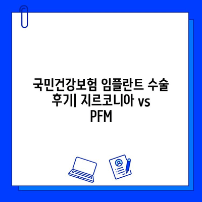 국민건강보험 임플란트 수술 후기| 지르코니아 vs PFM | 장단점 비교, 실제 경험 공유, 가격 정보