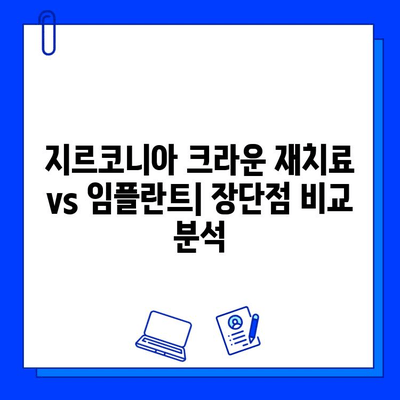 어금니 지르코니아 크라운 재치료 vs 임플란트| 나에게 맞는 선택은? | 어금니, 지르코니아, 크라운, 임플란트, 치료 비교, 장단점