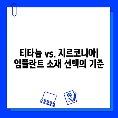 임플란트 소재 선택| 티타늄 vs. 지르코니아 | 장단점 비교 & 나에게 맞는 소재 찾기