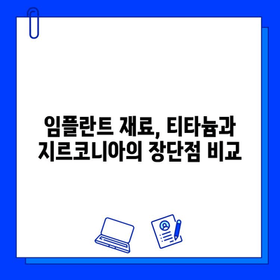 티타늄 vs 지르코니아| 나에게 맞는 최적의 임플란트 재료는? | 임플란트 재료 비교, 장단점 분석, 선택 가이드