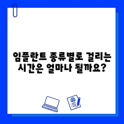 임플란트 기간, 이제 확실히 알아보세요! |  임플란트 종류별 기간, 치료 과정, 주의사항