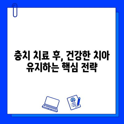 충치 치료 후 건강한 치아, 이렇게 지켜낼 수 있어요! | 치아 관리, 예방법, 치과 상담