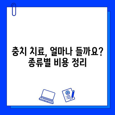 충치 치료 비용, 궁금한 모든 것! | 치료 종류별 비용, 보험 적용, 치료 과정, 주의 사항