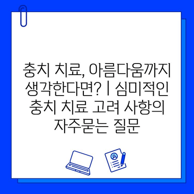 충치 치료, 아름다움까지 생각한다면? | 심미적인 충치 치료 고려 사항