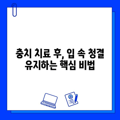 충치 치료 후, 깨끗한 입속을 위한 구강 세척법 완벽 가이드 | 충치 예방, 치료 후 관리, 구강 건강 팁