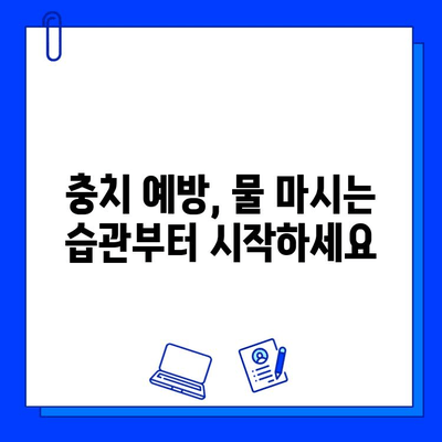 물로 충치 예방하는 5가지 방법 | 충치 예방, 구강 건강, 치아 관리