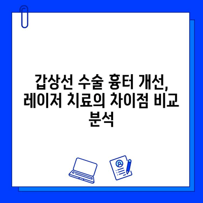 갑상선 수술 흉터, 프락셀 vs. 브이빔| 어떤 레이저 치료가 적합할까요? | 흉터 개선, 레이저 치료 비교, 갑상선 수술 후 흉터