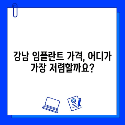 강남 임플란트 저렴한 병원 비교| 비용 & 후기 리뷰 |  합리적인 가격으로 만족스러운 치료 찾기