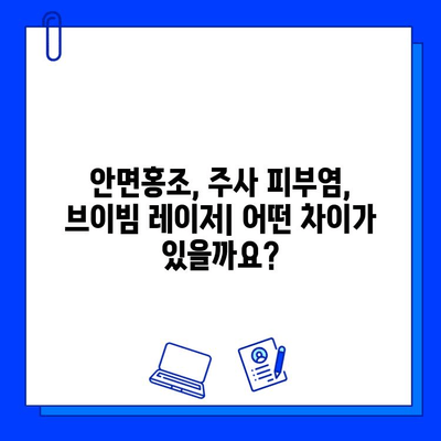 안면홍조 치료, 주사 피부염 vs 브이빔 레이저| 어떤 것이 나에게 맞을까? | 안면홍조, 주사피부염, 브이빔 레이저, 치료 비교, 피부과