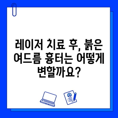 레이저 치료 후 붉은 여드름 흉터, 변화 비교 | 효과적인 치료법 및 주의 사항 | 여드름 흉터, 레이저 치료, 피부과, 비용, 부작용