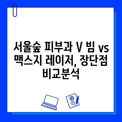 서울숲 피부과 V 빔 vs 맥스지 레이저| 나에게 딱 맞는 선택은? | 여드름, 잡티, 홍조, 피부톤 개선