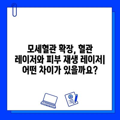 모세혈관 확장 치료, 혈관 레이저 vs 피부 재생 레이저| 어떤 것이 효과적일까요? | 모세혈관 확장, 혈관 레이저, 피부 재생 레이저, 치료 효과 비교