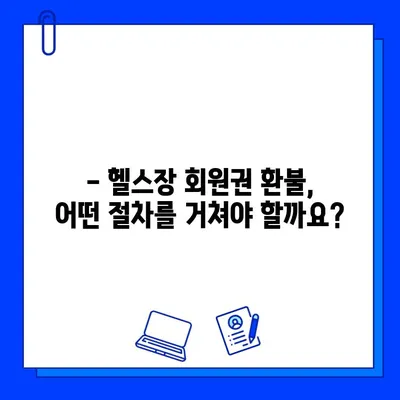 헬스장 연간 회원권 환불 규정 완벽 정리| 정상 요금 vs 할인 요금 | 환불 기준, 절차, 주의 사항