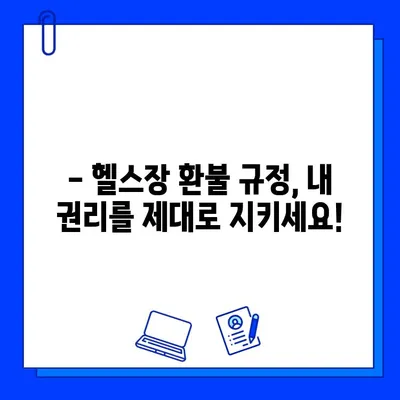 헬스장 연간 회원권 환불 규정 완벽 정리| 정상 요금 vs 할인 요금 | 환불 기준, 절차, 주의 사항