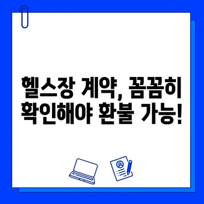 헬스장 회원권 환불, 내 권리는? | 법적 규정 완벽 정리 및 환불 성공 가이드