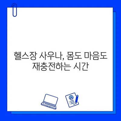 헬스장 사우나| 운동 후 즐기는 완벽한 휴식 | 헬스장, 사우나, 피로회복, 땀 빼기, 운동 후 팁